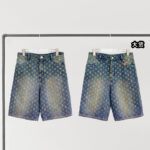 루이비통 【YD공장】 레인보우 모노그램 데님 숏 팬츠