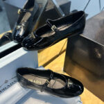 프라다 【Hello】 나플락 페이턴트 레더 발레리나 플랫 슈즈 （터보）