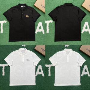 버버리 【잔디집】 EKD 메탈릭 코튼 폴로 셔츠（레어）