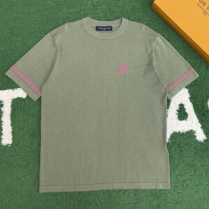 루이비통 【잔디집】 MLVD 레터링 시그니처 반팔 크루넥 티셔츠（레어）