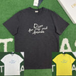 디올 【잔디집】 x 힐튼 넬 캐주얼 반팔 티셔츠（레어）