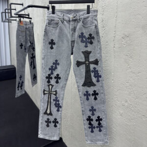 크롬하츠 【사슬공장】 멀티 크로스 데님 팬츠