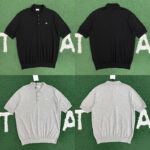 셀린느 【잔디집】 트리옹프 파인 코튼 폴로 셔츠（레어）