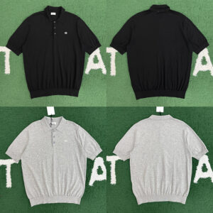 셀린느 【잔디집】 트리옹프 파인 코튼 폴로 셔츠（레어）