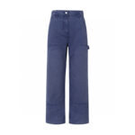 프라다 【잔디집2】 트라이앵글 와팬 데님 팬츠（세븐）