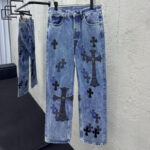 크롬하츠 【사슬공장】 멀티 크로스 데님 팬츠