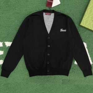 구찌 【잔디집】 로고 자수 가디건（레어）