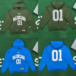 발렌시아가 【잔디집】 라지핏 바스켓볼 시리즈 후디 (레어)