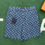 루이비통 【잔디집】 모노그램 데님 숏 팬츠 (레어)