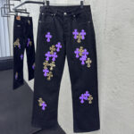 크롬하츠 【사슬공장】 멀티 크로스 데님 팬츠