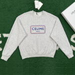 셀린느 【잔디집】 코튼 플리스 루즈핏 스웨트셔츠 맨투맨（레어）