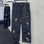 크롬하츠 【사슬공장】 카펜터 멀티 크로스 데님 팬츠