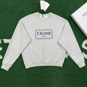 셀린느 【잔디집】 코튼 플리스 루즈핏 스웨트셔츠 맨투맨（레어）