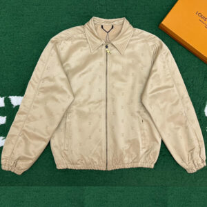 루이비통 【잔디집】 자카드 코튼 블루종 자켓（레어）