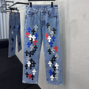 크롬하츠 【사슬공장】 멀티 크로스 데님 팬츠