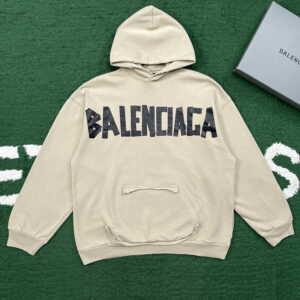 발렌시아가 【잔디집】 테이프 타입 립드 포켓 후디（레어）