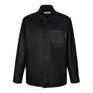 로에베 【잔디집2】 램스킨 집업 오버셔츠（세븐）