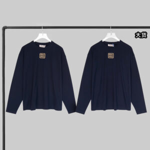 미우미우 【YD공장】 아이코닉 로고 코튼 저지 티셔츠