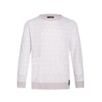 펜디 【잔디집2】 FF 로고 자카드 풀오버 울 스웨터 니트（세븐）