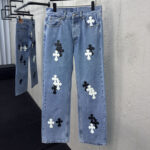 크롬하츠 【사슬공장】 멀티 크로스 데님 팬츠