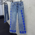 크롬하츠 【사슬공장】 멀티 크로스 데님 팬츠