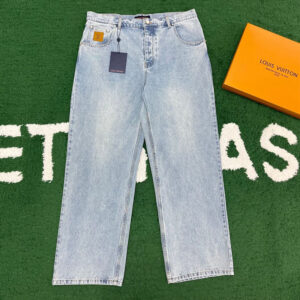 루이비통 【잔디집】 인디고 데님 와이드 레그 팬츠 (레어)