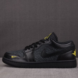 나이키 【CJ공장】 에어조던1 로우 SE 블랙 엘레펀트 프린트 IM6568-010