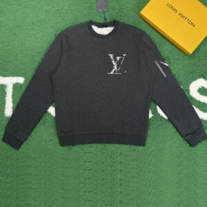 루이비통 【잔디집】 LV Ice 로고 콤팩트 코튼 크루넥 스웨터（레어）