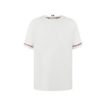 톰브라운 【잔디집2】 코튼 럭비 반팔 티셔츠（세븐）