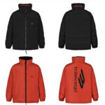 발렌시아가 【잔디집2】 코쿤 킥 퍼퍼 패딩 자켓（세븐）