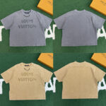 루이비통 【잔디집】 빈티지 이펙트 반팔 티셔츠（레어）