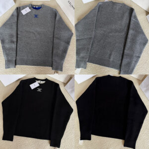 셀린느 26SS 【COPY】 울 캐시미어 트리옹프 로고 니트 스웨터