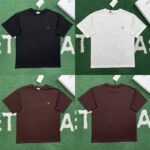 셀린느 【잔디집】 트리옹프 스몰로고 루즈 코튼 반팔 티셔츠 (레어)