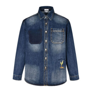 디올 [잔디집2] 클래식 핏 데님 자수 셔츠