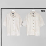 루이비통 [YD공장] 다미에 데님 크림 반팔 셔츠