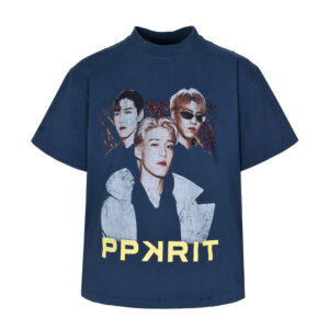 발렌시아가 【잔디집2】 피피 끄릿 오버사이즈 반팔 티셔츠（세븐）