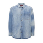 구찌 【잔디집2】 （세븐） 포켓 로고 데님 셔츠