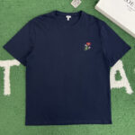 로에베 【잔디집】 꽃무늬 아나그램 코튼 반팔 티셔츠（레어）