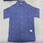 디올 [TJ공장] [터보] 까나쥬 반소매 니트 셔츠 코튼 캐시미어 포인텔