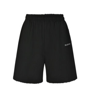 발렌시아가 【잔디집2】 로고 스크레치 숏 팬츠（세븐）