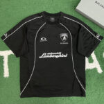 발렌시아가 【잔디집】 오토모빌리 람보르기니 오버사이즈 사커 티셔츠（레어）