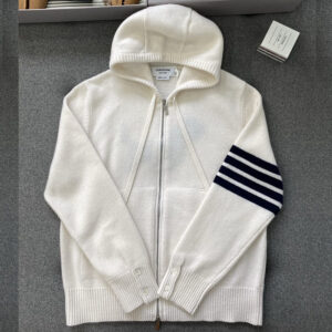 톰브라운 【터보】 사선완장 4-Bar 클래식 울 후드 집업（TJ공장）