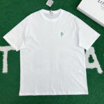 로에베 【잔디집】 꽃무늬 아나그램 코튼 반팔 티셔츠（레어）