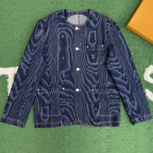 루이비통 【잔디집】 LV 무아레 시크 카라리스 데님 자킷（레어）