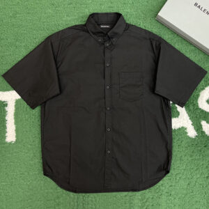 발렌시아가 【잔디집】 로고 테이프 프린트 반팔 티셔츠（레어）