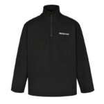 발렌시아가 【잔디집2】 오버사이즈 하프 집업 라운드넥 스웨트셔츠（세븐）