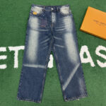 루이비통 【잔디집】 선페이디드 이펙트 데님 팬츠 (레어)