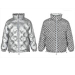 루이비통 【잔디집2】 1AAA6G（세븐） 메탈릭 모노그램 플라워스 리버서블 퍼퍼 재킷