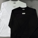 디올 【터보】 파리스 라벨 롱 슬리브 티셔츠（TJ공장）