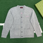 구찌 【잔디집】 서퍼 가디건 울 캐시미어 인타르시아 (레어)